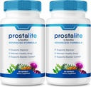 (2 Pack) Prostalite Capsules, Prostalite Prostate Support Supplement, Prostalite All-Natural Supplement voor meer controle, Prostalite Maximale sterkte pillen, Prosta lite Reviews (120 capsules)