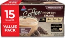 Atkins Glutenvrije Proteïne-Rich Shake, Mocha Latte, Keto Friendly, 15 Tellen