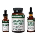 NutraMedix Detox Set - 3-Piece Kit met Sealantro, Burbur-Pinella & Magnesium Malate for Cleansing, Detox & Daily Wellness Support - Plant-Based Liquid Detox Drops & Daily Capsules