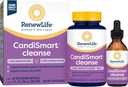 Renew Life Adult Cleanse - CandiSmart - 15 dagen Gist Reiniging Programma - 2-delige Kit - Gluten & Dairy Free - 60 Vegetarische Capsules + 1 Fl. Oz. Tinctuur