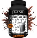 Fresh Field Chocolate Proteine Powder - 25g Wei Proteïne Isolaat, Glutenvrij & Sojavrij, Suikervrij, 30 Servers - Natural Wei Proteïne Powder for Workout Fitness & Nutrition Shakes - 2,36 lb
