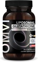 OMVI Formules, Liposomale Glutathion Capsules, Superior Absorptie, Krachtige Antioxidant, Lever Detox, Immune Enhancer, Antioxidant Supplement voor Energie, Hersenen, Huid, Lever Gezondheid (500 mg, 60 Capsules)