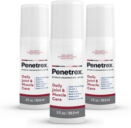 Penetrex Joint & Muscle Therapy - Soothing Gel voor rug, nek, handen, voeten - Premium Whole Body Rub met Arnica, Vitamine B6 & MSM - 3oz Roll On Gel (3-pack)