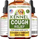 Kennel Cough Treatment Liquid - Hoest Suppressant voor honden en katten - Throat Soother - Dry, Wet & Barky Pet Cough Relief for All Rases - Collapse Trachea & Cat Astma Support - Made in USA - 2 Fl Oz