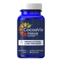 Cocoavia Geheugen & Focus Hersensupplement, 30 dagen, Cocoa Flavanol Blend, Luteïne, Toegevoegd Cafeïne voor Boost. Verbeter Cognitieve functie, aandacht, Vegan & Plant Based, 30 capsules