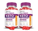 (2 Pack) Fast Ripped Keto ACV Gummies Extreme 2000MG Fast Ripped Keto Gummies Apple Cider Vinegar Geformuleerd met Granaatappel Beet Sap Poeder B12 Vegan Non GMO 120 Gummys