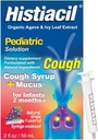 Histiacil Organic Agave Jarabe para TOS, Infants 2 Months and Older, Cough + Mucus Relief Made with Agave & Ivy Leaf Extract, Pediatric Formula for Children's Daytime Mucus Grape Flavor, 2 fl oz