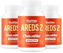 ARDES 2 Sugar-Free Eye Vitamins - Alternatief voor Lutein Gummies for Eyes - Lutein for Eye Health - Premium Sugar-Free Eye Vitamins - (Chewable Tablets) Verpakking van 3