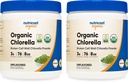 Nutricost Biologische Chlorella 8oz (5 LBs) (2 Flessen) - 3000 mg per portie