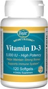 Baar Vitamine D-3 Softgels, 5.000 IE, 120 Softgels
