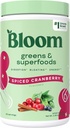 Bloom Nutrition Superfood Greens Powder, Digestieve enzymen met Probiotica en Prebiotica, Gut Health, Bloating Relief for Women, Chlorella, Green Juice Mix met Beet Root, 25 SVG, Spiced Cranberry