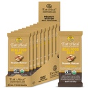 EatToHeal Peanut Butter Real Food Bar - Biologische Vegan Healthy High Protein Bars - Low Sugar Meal Replacement, Non GMO, Nooit gebakken, Plant Based, Gluten Free - Gemaakt om te genieten, Niet zitten op schuren