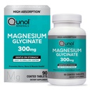 Qunol Magnesium Glycinate 300mg, 100% Glycinate Chelated Magnesium Supplement, 90ct tabletten