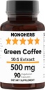 MONOHERB Green Coffee Extract 500 mg - 90 Vegetarische Capsules