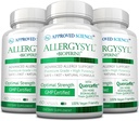 Goedgekeurde Wetenschap Allergie - Lagere intensiteit van seizoensallergieën, Boost Immunity, Rijk in Antioxidanten - Vegan Friendly - 180 Capsules - Made in USA