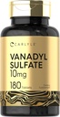 Carlyle Vanadyl Sulfate 10mg 180 Tablet Capsules met Three Picolinaat 