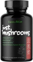 Paddenstoelen - Lion's Mane, Turkey Tail, Cordyceps, Reishi, and More - Natural Energy - Nootrope Brain Supplement - for Clarity & Focus - Immune System Booster