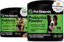 Probiotica Bundle: Hondenprobiotica voor diarree & Bowel Ondersteuning Kauwen & poeder met digestieve enzymen voor Gut Health (Duck 90 ct)