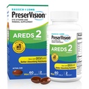 PreserVision AREDS 2 Oogvitaminen, #1 Oogarts Aanbevolen Merk, Luteïne en Zeaxanthine Supplement met Vitamine C, Vitamine E, Zink en Koper, 60 Softgels (Minigels)