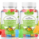 softbear Glucosamine Chondroitin Gummies met MSM Triple Strength, Biologische Kauwbare Glucosamine Chondroitin Supplement voor gezamenlijke ondersteuning Vegan gemengde fruit smaak 120 Gummies