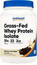 Nutricost Grass-Fed Wei Proteïne Isolaat (Vanilla) 2LBS - Non-GMO, Glutenvrije, natuurlijke smaken