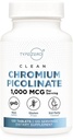 Type Zero Clean Chroom Picolinaat tabletten (120 porties, 1000 MCG per portie) - Non-GMO, Glutenvrij