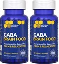 GABA Brain Food - GABA Supplement with L-Citrulline & Grape Seed Extract - Supports Calm & Relaxation - Nighttime Sleep Aid - Supports Production of Gamma Aminobutyric Acid - 120 L-Citrulline Capsules