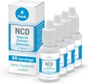 Waiora Natural Cellular Defense (NCD) Liquid Zeolite Drops, Clinoptilolite for Men & Women - Supplement for Immune, Healthy Gut Support, Cleanse, pH Balance (0.5oz Bottle, 4 Ct – 360 serv)