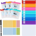 MARFOREVER 25 stuks pil zakje kleine pil zakken herbruikbare medicijn Organisator reis pil container opslag pil geval met schuif slot 14 stuks plastic medicijnen zakken 10 stuks vellen etiketten en een marker