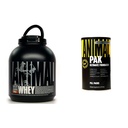 Animal Wei Isolaat Proteïne Poeder, geladen voor post workout en herstel & Pak - Handige alles-in-één vitamine & supplement Pack
