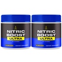 Nitric Boost Ultra Powder, NitricBoost Officiële Formule ter ondersteuning van energieniveaus en bloedstroom - Maximale sterkte, Nitric Booster Ultra BCAA, NitricBoost Ultra Powder Support Reviews (2 Pack)