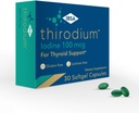 Thirodium - Thyroid Support Supplement - 100mcg Iodine (Sodium Iodate) - 30 Soft-Gel Capsules for Increased Absorption - Gluten-Free, Lactose-Free, Sugar-Free, Non-GMO
