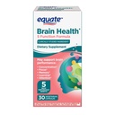 Convergentie Equate Brain Health 5 Functie Formule Capsules Dieetsupplement, 30 TellenMet cafeïnevrije koffiefruit Extract en klinisch bestudeerd fosfatidylserine