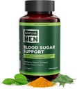 Blood Sugar Support Supplement met Gymnema, Neem, Kurkuma, en andere kruiden en vitaminen, Ondersteunt normale bloedsuiker niveaus, 60 dagen levering, 120 capsules
