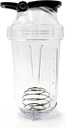 Blender Shaker Fles, 500ml/16oz, Vaatwasmachine Veilig, Shatterproof, Portable Pre Workout Wei Proteïne Drinkbeker, Mixes Cocktails Schudden, geschenken voor mannen vrouwen, witte olifant geschenken voor volwassenen