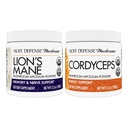 Host Defense Bundle with Lion's Mane Powder, 3.5 oz & Cordyceps Powder, 3.5 oz - Support Brain Health, Memory & Focus - Support Immune Health & Energy