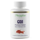 Paradijs Kruiden Goji Extract, Vital Essence Herb, Huid, Ogen, Body Support, Veganistisch, Glutenvrij, Niet GGO, 60 Graaf Vegetarische Capsules