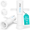 Trobing Bug Bite Zuighulpmiddel, Venom Extractor Sucker, Bijensteken Bite Relief, Gemakkelijk te gebruiken, Natuurlijke jeuk Relief, Vermindert pijn en zwelling, Eerste Hulp voor wandelen, Backpacking en Camping (Witte-2 Pack)