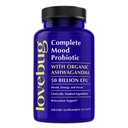 LoveBug Complete Mood Probiotica voor vrouwen - 50 miljard CFU, 10 Klinisch bestudeerde Strains, Lactobacillus Bifidobacterium Probiotic met Ashwagandha Digestieve Gezondheid, Mood Support Supplement, 30 Tellen