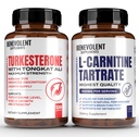 Turkesterone 8.000mg [Hoogste Zuiverheid] + Premium L-Carnitine Tartraat Supplement - Hoge Absorptie Supplement met Tongkat Ali - Verhoog Uithoudingsvermogen, Lean Spiergroei, Ondersteuning Metabolisme & Natural Ener