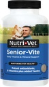 Nutri-Vet Senior-Vite Multivitamine, Hondensupplementen, Immune Support, Huisdier Supplies, Vitaminen voor Honden, Senior Essentials, Made in USA, Multivitamine voor Huisdieren, 120 Tellen