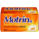 Motrin Ib Ibuprofen Tabletten Pijnkoorts Reliëver: 300 gecoate capletten