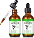 2 Pack Antibiotica voor honden, Natuurlijke Antibiotica voor honden Allergie en jeuk Relief, Hondenantibiotica helpt ondersteuning van een gezond immuunsysteem, Allergie ondersteuning