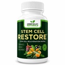 GREEN VALLEY NATUURLINGEN Stam Cell Supplement - Biologische Tibetaanse Zee Buckthorn-Resveratrol, Vitamine D, Bishop's Hat Extract (1 fles, 60 telling)