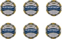 Rawleigh Gemedicineerde Zalf: 4,5 oz Blauw Tin, Topische borst Rub voor koude, neuscongestie, lichte pijn en pijn, met kamfer, Menthol & Eucalyptus, niet-graasachtige formule - Pack van 6