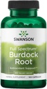 Swanson Burdock Root Nier- en leverondersteuning - Detox Skin helpt toxinen uit het lichaam verwijderen - Ondersteuning Welzijn en gezond immuunsysteem - Herbal Antioxidant Supplement (460 mg 100 capsules)