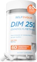 DIM supplement 250 mg met BioPerine, Estrogeen Balance & Hormone Balance voor vrouwen en mannen, Menopauze supplementen voor vrouwen, Antioxidant Support, Vegan Capsules, 60 Ct, 2 maand levering
