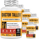 NuBest Doctor Taller - Hoogte Groei Formule - Ondersteunt Hoogte Groei en Immuniteit - Keto met Calcium, Vitamine D3, Vitamine K2, Aminozuren & Herbs voor kinderen (8+) - 6 Pack 