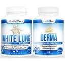 NutraPro White Long Respiratory Health and Support + Derma - Derma Repair Complex for Glowing Skin & Skin Hydration.