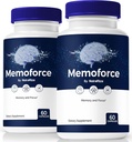 (2 Pack) Memo Force Pillen, Ontgrendel uw volledige potentieel met Memo Force Capsules - Ondersteunt het geheugen, focus & concentratie, voor evenwichtige gezondheid en functie, Officiële Memo Force Reviews (120 Capsules)